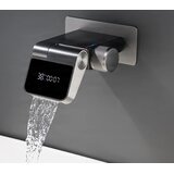 ELITE EDITION Zidna armatura s prikazom temperature in preklopnim izlivom 180° – BSW1500 — Črna | Shoptok.si