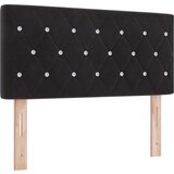 vidaXL Headboard s kristalnim gumbima, crna, 90 cm, baršun | shoptok.hr
