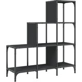  Regal za knjige crni 92 x 30 x 102 cm konstruirano drvo i metal | shoptok.hr