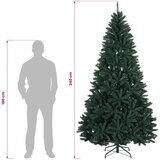  Umjetno božićno drvce s nogom 240 cm 300 LED lampica - Tamnozelena Ø 120 x 240 cm s 300 LED dioda | shoptok.hr