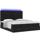vidaXL otomanski okvir kreveta s madracima crni 200x200cm od tkanine | shoptok.hr