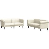  2-dijelni set sofa krem baršunasti | shoptok.hr