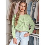 DStreet Bluza damska oversize z kwiatem PETITKA miętowa | shoptok.hr
