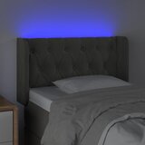  LED uzglavlje tamnosivo 83x16x78/88 cm baršunasto | shoptok.hr