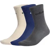 Športne nogavice 'Linear Crew Cushioned 6 Pair Pack' mornarska / temno siva / bela