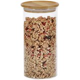 Kesper STEKLENA DOZA ZA SHRANJEVANJE S POKROVOM IZ BAMBUSA ' 10 CM, VIŠINA 20 CM Cene