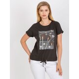 RELEVANCE T-shirt-RV-TS-0237.84P-dark khaki | Shoptok.si