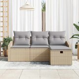  Set sofe s jastukom s pohranom 4 pcs Bež poliratan | Eponuda.ba