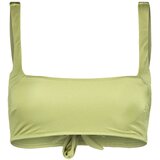 Trendyol Bikini Top - Green - Plain Cene