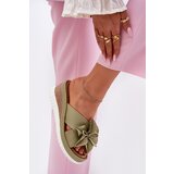 ARTIKER Leather Women's Wedge Sandals With Decorative Flower | ePonuda.com