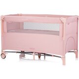 Chipolino putni krevetić s pomičnom stranicom Relax Pink Marshmellow Linen Cijene
