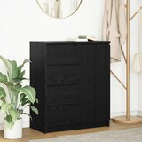 vidaXL Komoda s ladicama crni hrast 71x35x84 cm konstruirano drvo Cijene