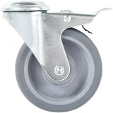  Okretni kotačići s otvorom za vijak i kočnicama 4 kom 100 mm | shoptok.hr