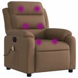 Maison Chic masažni naslanjač - Relax naslanjač rjavo blago, (22134897) | Shoptok.si