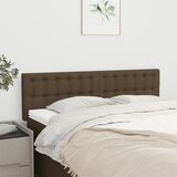  Uzglavlja tamnosmeđa 144x5x78/88 cm od tkanine | shoptok.hr