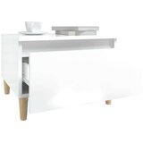 vidaXL Bočni stolić sjajni bijeli 50 x 46 x 35 cm konstruirano drvo | shoptok.hr