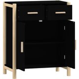  Komoda crna 62 x 38 x 75 cm od konstruiranog drva | shoptok.hr