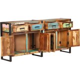 vidaXL Komoda od masivnog obnovljenog drva 172 x 35 x 80 cm | shoptok.hr
