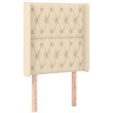 The Living Store vzglavje z ušesi krem 83x16x118/128 cm blago - vzglavje, (21418511) | Shoptok.si