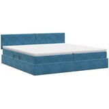 Krevet s od storage Tamno plava 200 x 200 cm Baršun | shoptok.hr