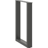  Noge za blagovaonski stol U-oblik 2 kom antracit 50 x (72-73) cm čelik | Eponuda.com
