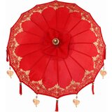  Balineški Parasol Ostalo Crvena x 260 cm Pamuk i čvrsto drvo | shoptok.hr