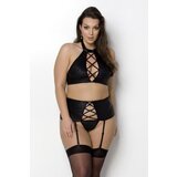 Passion Komplet rublja s otvorenim gaćicama Nancy, crni | shoptok.hr