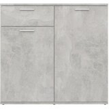  Komoda siva boja betona 80 x 36 x 75 cm od konstruiranog drva | Eponuda.com