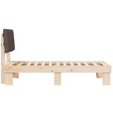  Krevetni okvir s tapiciranim uzglavljem Sivo-smeđa 90 x 190 cm | shoptok.hr