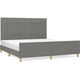  Okvir kreveta bez madraca tamnosivi 180x200 cm od tkanine | shoptok.hr