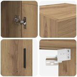 vidaXL Zidni ormarić Umjetnički hrast 34,5 x 34 x 90 cm | shoptok.hr