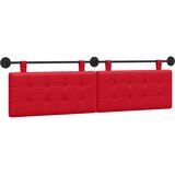  Držeće uzglavlje Zidne Lažna koža - Crvena 160 cm bez LED | shoptok.hr