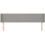  Uzglavlje s ušima svjetlosivo 163x16x78/88 cm od tkanine | shoptok.hr