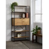 Unique Furniture Regal v hrastovem dekorju v naravni barvi 90x190x40 cm Cesura – | Shoptok.si