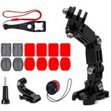 HURTEL komplet dodatkov za montažo na čelado za športno kamero gopro dji Insta360 sjcam eken, (21831765) u