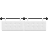  Držeće uzglavlje Zidne tkanina - Bijeli 160 cm bez LED | shoptok.hr