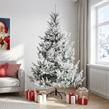  Umjetno božićno drvce s nogom 210 cm PVC i metal Cijene