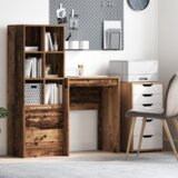 vidaXL Rustikalni pisaći stol Starinsko drvo Konstruirano drvo | shoptok.hr