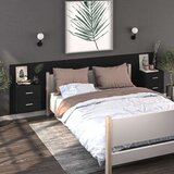  Zidni noćni ormarić crni | shoptok.hr