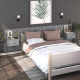  Zidni noćni ormarić boja sivog hrasta sonome Siva | Shoptok.si
