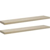  Plutajuće zidne police 2 kom boja hrasta 120x23,5x3,8 cm MDF | Eponuda.ba