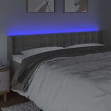  Posteljno vzglavje svetlo sivo 163x16x78/88 cm žamet, (20793783) | Shoptok.si