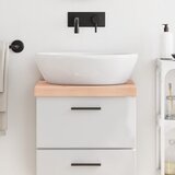 vidaXL Kupaonska radna ploča 40x40x(2-6) cm netretirano masivno drvo Cijene