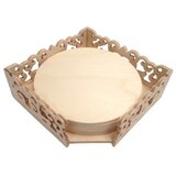  Izrezljana škatlica s 6 podstavki za skodelice (leseni proizvodi za) | Shoptok.si