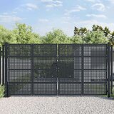  Vrata antracit 400 x 225 cm čelična | shoptok.hr
