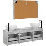  Set ormarića za kupaonicu 4 kom. Betonska siva | shoptok.hr