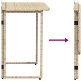  Sklopivi vrtni stol bež 90x51x75 cm poliratan | shoptok.hr