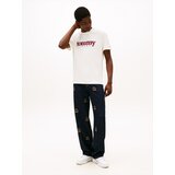 Tommy Jeans Majica rdeča / črna / bela | Shoptok.si