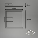 BRILONER 3780-014-LED Stropna svetiljka FRAME LED/14W/230V 26,5x25 cm mat hrom | Eponuda.com