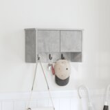 vidaXL Vješalica za kapute na zidu Beton siva 50 x 20 x 30 cm | shoptok.hr